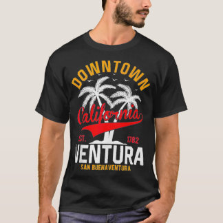 T-shirt Downtown Ventura California CA Vintage Athletic 