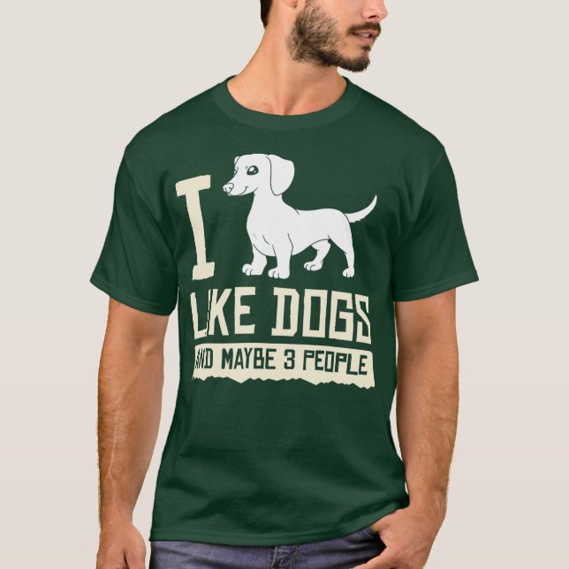 T-shirt Doxie Dachshund Chien Chien Chien Chien Chien Chie (Devant)