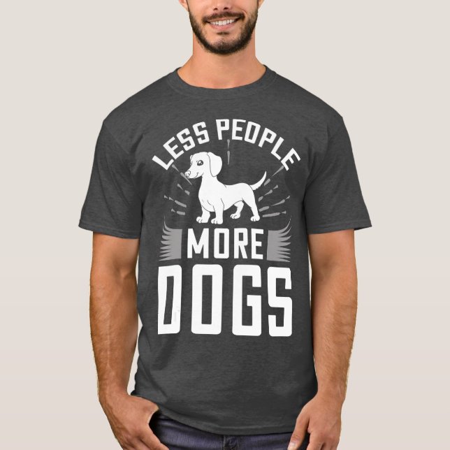 T-shirt Doxie Dachshund Chien Chien Chien Chien Chien Chie (Devant)