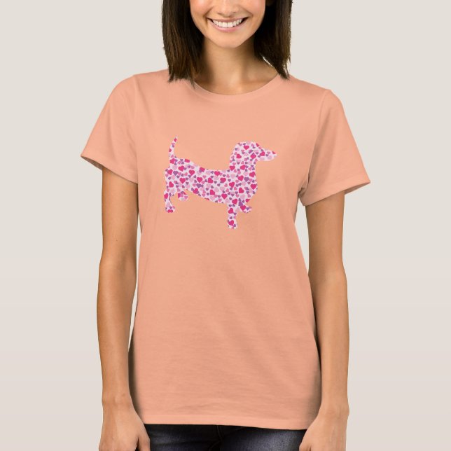 T-shirt Doxie Heart Love (Devant)