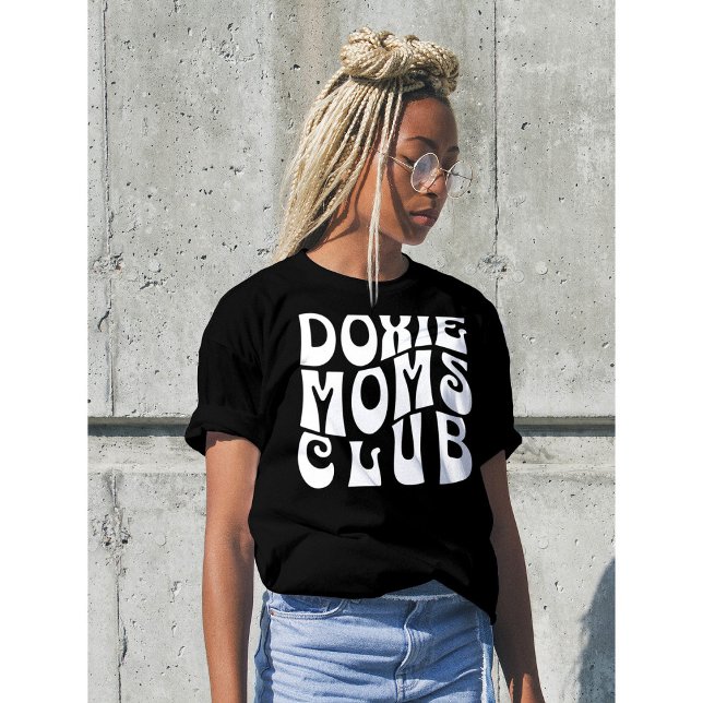 T-shirt Doxie Moms Club Cute Police Rétro (Créateur téléchargé)