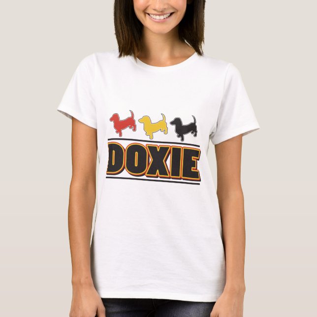 T-shirt DOXIE-Mot-COULEUR (Devant)