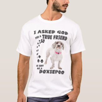 T-shirt Doxiepoo Citation Maman, Doxiedoodle Papa, Dachshu