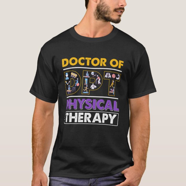T-shirt DPT Physiothérapie Médecin PTA Thérapeutique Mois (Devant)