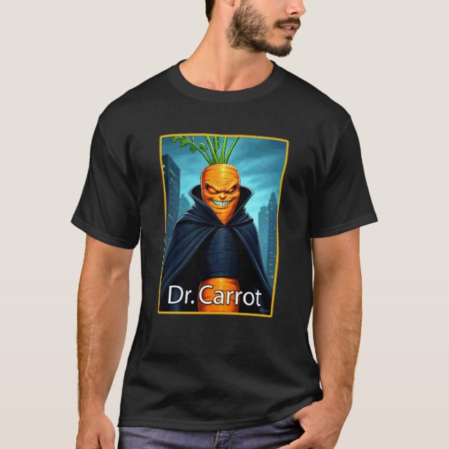 T-shirt Dr Carrot Méchant Végétalien (Devant)