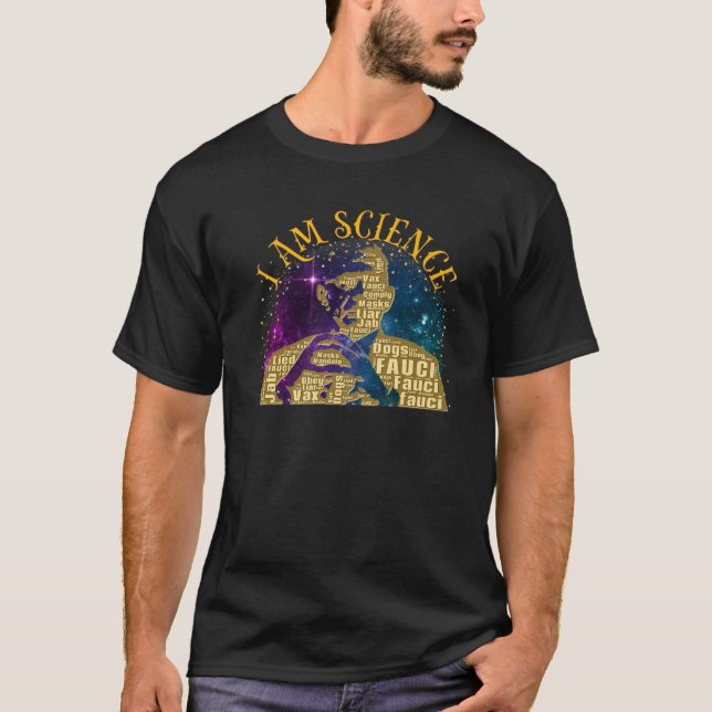 T-shirt Dr Fauci Je Suis Science Alien Espace Anti Mandat  (Devant)