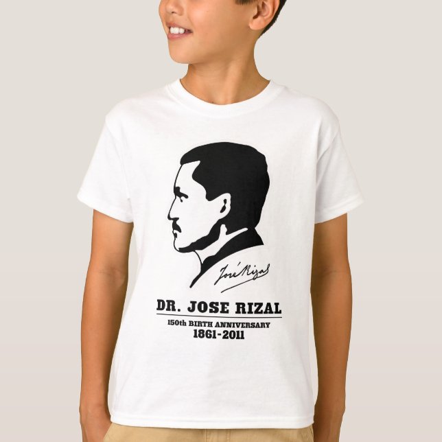 T-shirt Dr Jose Rizal @ 150e anniversaire de naissance Sou (Devant)