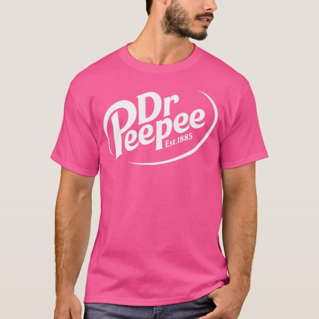 T-shirt Dr Peepee Shirt Funny Logo Parodien (Devant)