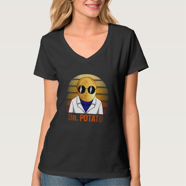 T-shirt Dr Potato Classique Pour Patate Tee Casual (Devant)