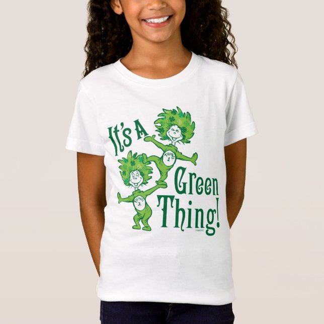 T-Shirt Dr Seuss | C'est une chose verte ! (Devant)