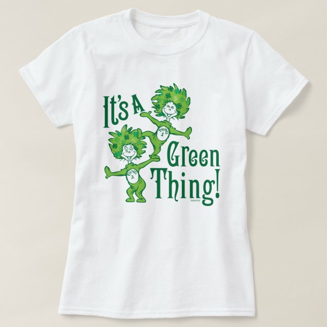 T-shirt Dr Seuss | C'est une chose verte ! (Design devant)