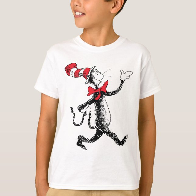 T-shirt Dr Seuss | Chat dans la marche des chats Casquette (Devant)