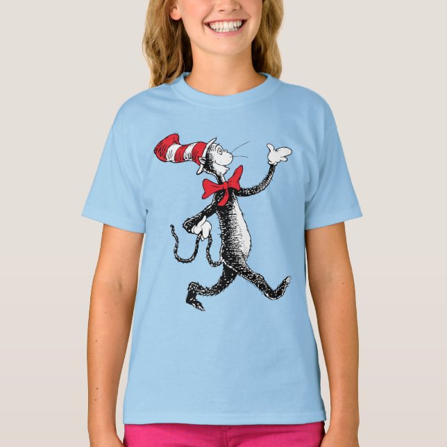T-shirt Dr Seuss | Chat dans la marche des chats Casquette (Devant)