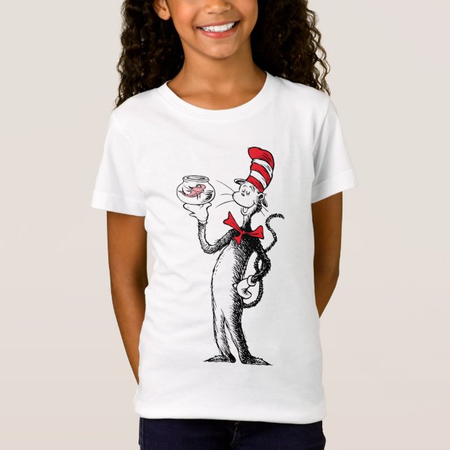 T-Shirt Dr Seuss | Chat dans le Casquette & Krinklebine (Devant)