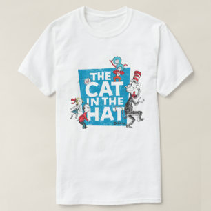 T-shirt Dr Seuss   Chat dans le logo du Casquette - Caract