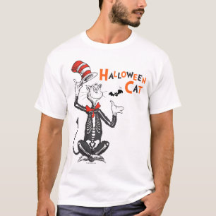 T-shirt Dr Seuss   Chat d'Halloween en Casquette