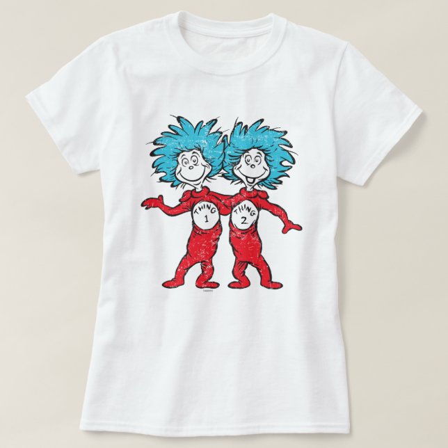 T-shirt Dr Seuss | Chose 1, Chose 2 Assis (Design devant)