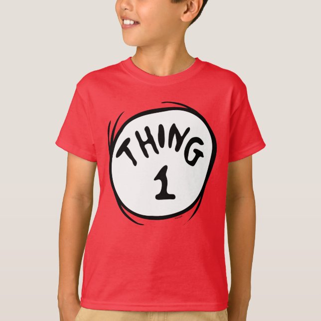 T-shirt Dr. Seuss | Chose Un Chose Deux - Chose Un (Devant)