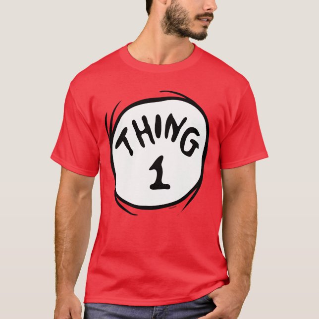 T-shirt Dr Seuss | Chose Une Chose Deux - Chose Une (Devant)