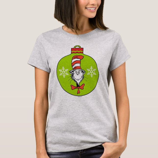 T-shirt Dr Seuss | Grinch | Chat dans l'ornement Casquette (Devant)