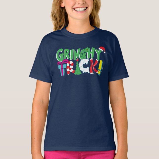 T-shirt Dr. Seuss | Grincheux Trick (Devant)