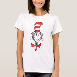 T-shirt Dr Seuss   Le chat dans la tête du Casquette - Vin