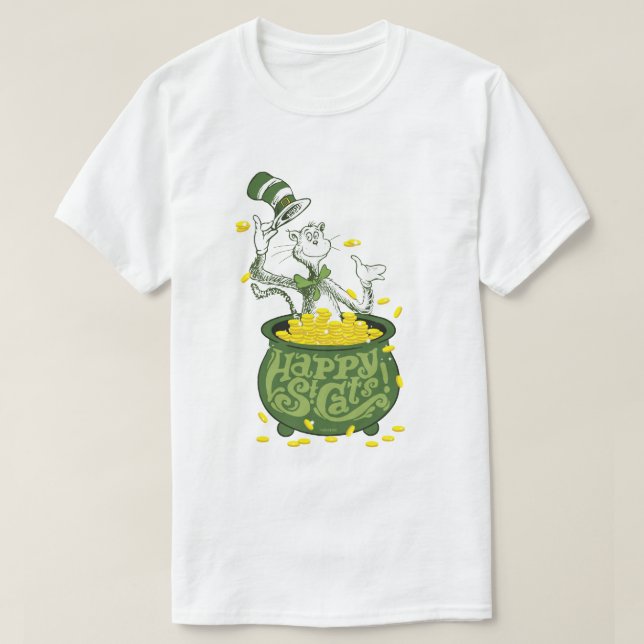 T-shirt Dr Seuss | Le Chat dans le Casquette - Joyeux St.  (Design devant)