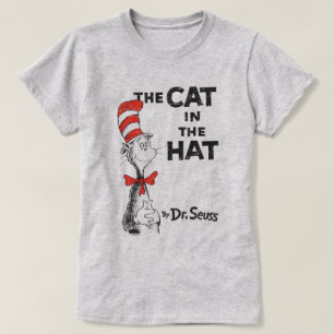 T-shirt Dr Seuss  Le Chat dans le livre Casquette