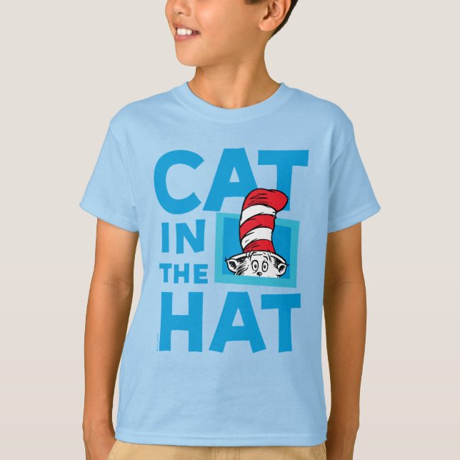 T-shirt Dr. Seuss | Logo du Chat dans le Chapeau (Devant)