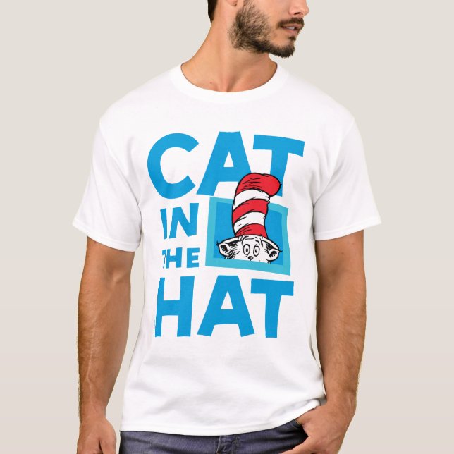 T-shirt Dr. Seuss | Logo du Chat dans le Chapeau (Devant)