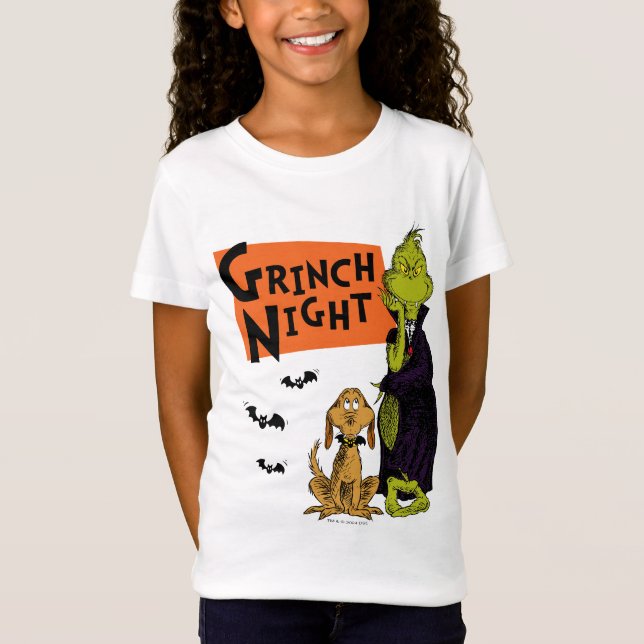 T-Shirt Dr. Seuss | Nuit de Grinch Halloween Graphique (Devant)