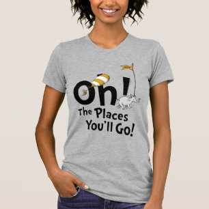 T-shirt Dr Seuss   Oh, les endroits où vous irez ! Retro