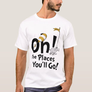 T-shirt Dr. Seuss Oh, The Places You'll Go! Rétro