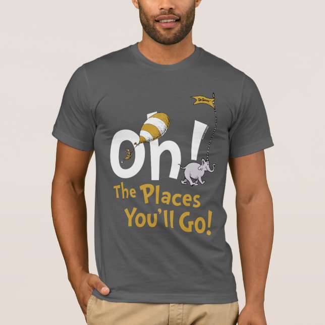 T-shirt Dr. Seuss | Oh, The Places You'll Go ! Rétro (Devant)