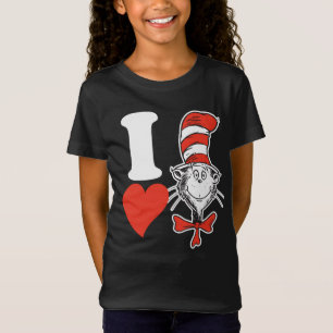 T-Shirt Dr. Seuss Saint-Valentin   J'adore le Chat dans le