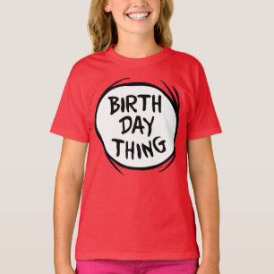 T-shirt Dr. Seuss Thing One Thing Two - Birthday Thing