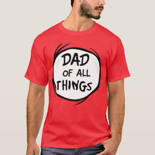 T-shirt Dr Seuss Thing One Thing Two - Papa de toutes chos