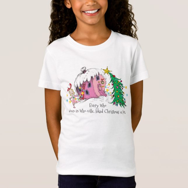 T-Shirt Dr Seuss | Tout qui à Who-ville aimait Christma (Devant)