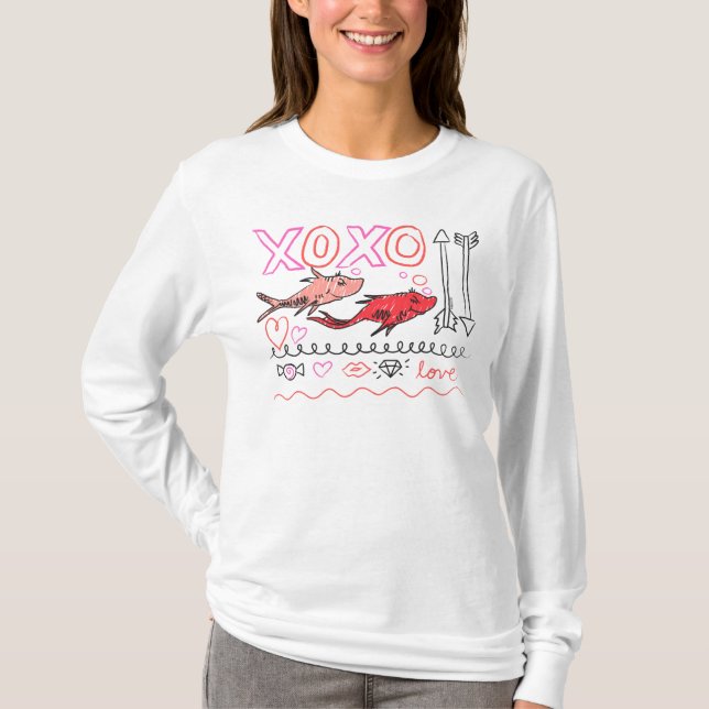 T-shirt Dr. Seuss Valentine | Conception XOXO (Devant)