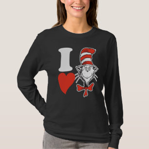 T-shirt Dr Seuss Valentine  J'entends le chat dans le Casq