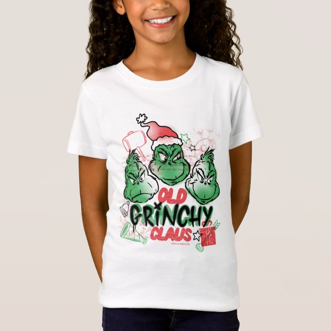 T-Shirt Dr Seuss | Vieux Claus Grinch (Devant)