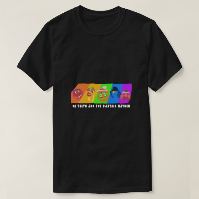 T-shirt Dr Teeth and the Electric Mayhem Rainbow (The Mupp (Design devant)