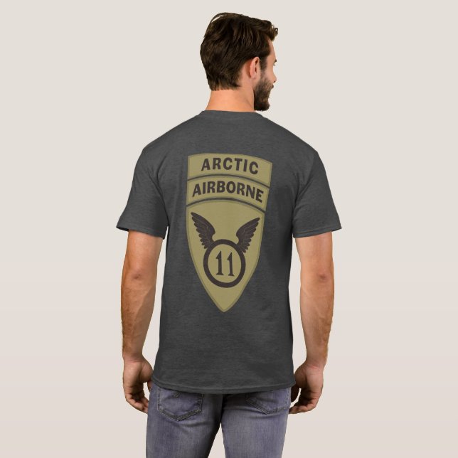 T-shirt Drab d'olive embarqué dans l'Arctique (Dos entier)