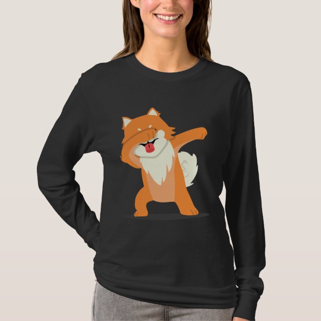 T-shirt Drabbing Pomeranian (Devant)