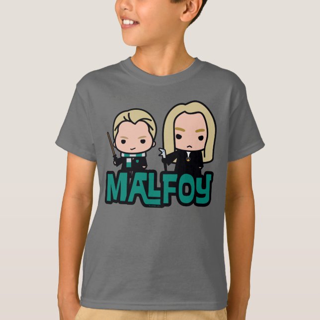 T-shirt Draco et Lucius Malfoy personnage art (Devant)
