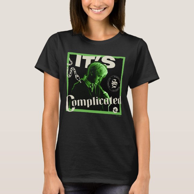 T-shirt Draco Malfoy - "C'est Compliqué" (Devant)