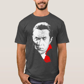 T-shirt Dracula Bela Lugosi Regard méfiant Retro Vampi