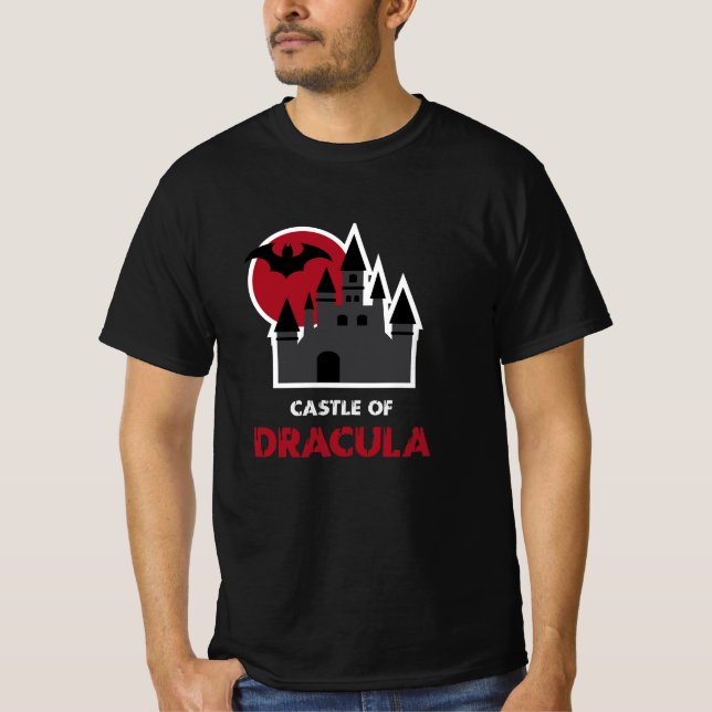 T-shirt Dracula Castle Vampire Horror (Devant)