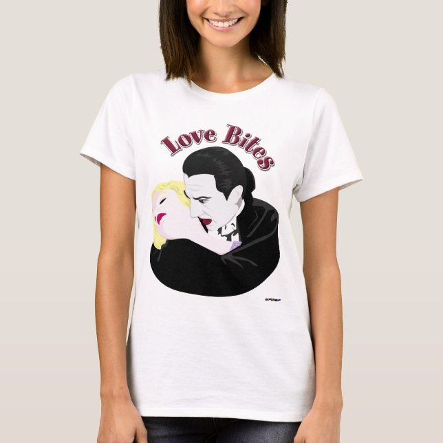 T-shirt Dracula, morsures d'amour (Devant)