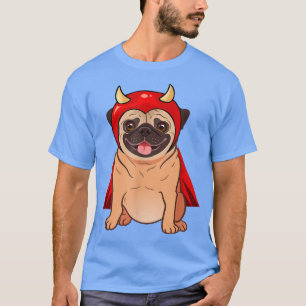 T-shirt Dracula Vampire Carlin chien mignon Carlin costume
